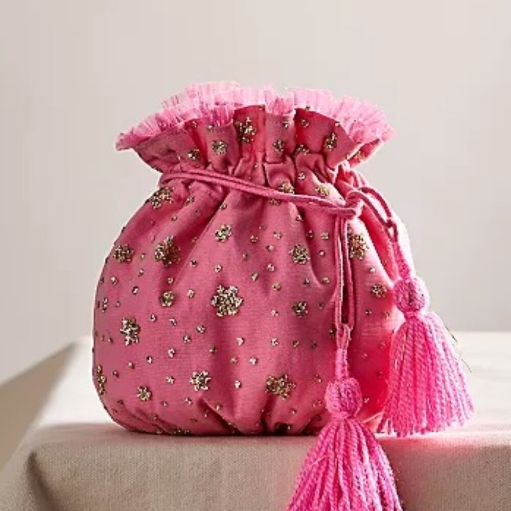Free People Seasons Sparkle Mini Gift Sack
